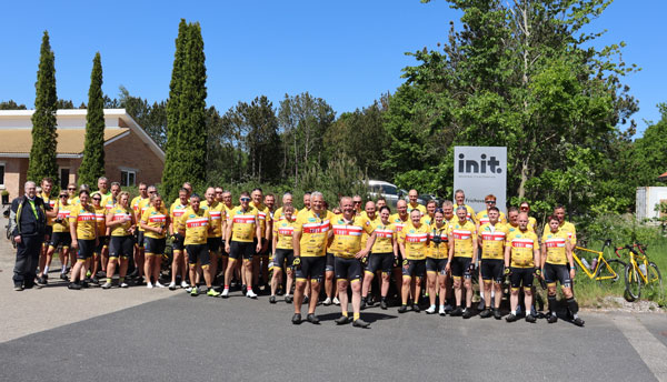 Team Midt-Vest on one of their joint trainings Rynkeby Team Midt-Vest