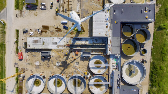 Dronebillede af skagen salmon